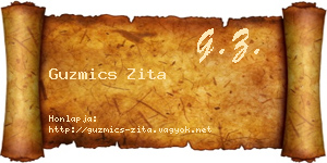 Guzmics Zita névjegykártya